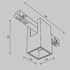 Миниатюра фото трековый магнитный светодиодный светильник maytoni alfa tr121-2-7w4k-bs | 220svet.ru