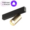 Миниатюра фото трековый светодиодный светильник denkirs smart spot dk8010-bg | 220svet.ru