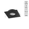 Миниатюра фото встраиваемый светильник поворотный novotech morus 371020 черный | 220svet.ru