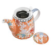Миниатюра фото чайник bell london pottery 1л с коралловым цветочным рисунком kitchen craft | 220svet.ru