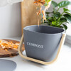 Миниатюра фото ведро для пищевых отходов с герметичной крышкой natural elements bamboo kitchen kitchen craft | 220svet.ru