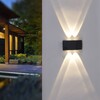 Миниатюра фото уличный настенный светодиодный светильник reluce 86856-9.2-001kt led4w bk | 220svet.ru