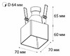 Миниатюра фото встраиваемый светильник italline white | 220svet.ru