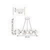 Миниатюра фото подвесная люстра lightstar ceramo bw lightstar 799127 | 220svet.ru