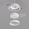 Миниатюра фото встраиваемый светильник denkirs flat dk2090-wh | 220svet.ru