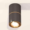 Миниатюра фото комплект накладного светильника ambrella light techno spot xs7403080 dch/pyg черный хром/золото желтое полированное (c7403, a2072, c7403, n7004) | 220svet.ru