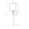 Миниатюра фото бра regina andrew crystal sconce brass | 220svet.ru