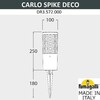 Миниатюра фото ландшафтный светильник fumagalli carlo deco spike dr3.572.000.axu1l | 220svet.ru