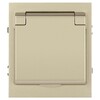 Миниатюра фото розетка эра arktik 16-2103-04 с заземлением 2p+e schuko со шторками с крышкой 16а-250в шампань б0070437 | 220svet.ru