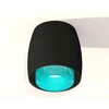 Миниатюра фото комплект накладного светильника ambrella light techno spot xs1142023 sbk/bl черный песок/голубой (c1142, n7194) | 220svet.ru