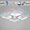Миниатюра фото потолочная светодиодная люстра с пультом ду  reluce 09211-0.3-400 white | 220svet.ru
