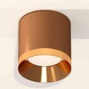 Миниатюра фото комплект накладного светильника ambrella light techno spot xs7404010 scf/pyg кофе песок/золото желтое полированное (c7404, n7034) | 220svet.ru