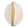 Миниатюра фото настенный светодиодный светильник crystal lux agosto ap5w led brass | 220svet.ru