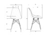 Миниатюра фото набор 2 шт стул обеденный dobrin dsw lmzl-pp638-n2_lb-mtr_b-03-11532 | 220svet.ru