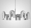 Миниатюра фото подвесная люстра inodesign fanny gray 8 40.10055 | 220svet.ru
