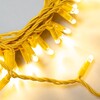 Миниатюра фото гирлянда нить 10м тепло-белая 220в, 100 led, провод золотой каучук 2,3мм, ip65 ltc eco100-2-2ww | 220svet.ru