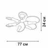 Миниатюра фото потолочная люстра vitaluce v3076-1/6pl | 220svet.ru