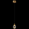 Миниатюра фото подвесной светодиодный светильник delight collection md24001004-1a gold/clear | 220svet.ru