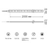 Миниатюра фото лента gauss 9,6w/m 120led/m 2835smd теплый белый 2m bt060 | 220svet.ru