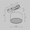 Миниатюра фото трековый однофазный светильник maytoni unity glare tr225-1-gx53-b | 220svet.ru