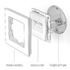 Миниатюра фото розетка двойная ethernet rj-45 werkel серебряные w1181106 | 220svet.ru