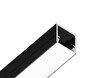 Миниатюра фото алюминиевый профиль накладной для светодиодной ленты до 8мм ambrella light illumination gp1650bk | 220svet.ru