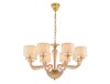 Миниатюра фото подвесная люстра newport 8688/c gold polished amber м0071806 | 220svet.ru