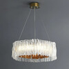 Миниатюра фото подвесная светодиодная люстра 10310p-580 white/gold delight collection | 220svet.ru