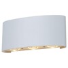 Миниатюра фото уличный настенный светодиодный светильник crystal lux clt 023w3 wh | 220svet.ru