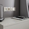 Миниатюра фото рамка на 4 поста werkel w0041903 слоновая кость/хром 4690389160912 | 220svet.ru