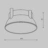 Миниатюра фото отражатель для светильника maytoni accessories ring12-15w-rd-w | 220svet.ru