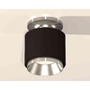 Миниатюра фото комплект накладного светильника ambrella light techno spot xs7511080 sbk/psl черный песок/серебро полированное (n7927, c7511, n7032) | 220svet.ru