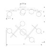 Миниатюра фото потолочная люстра eurosvet liana 502001/5 латунь | 220svet.ru