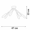 Миниатюра фото потолочная люстра vitaluce v3021-1/6pl | 220svet.ru