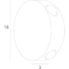 Миниатюра фото настенный светодиодный светильник arte lamp tamburello a1525ap-1gy | 220svet.ru