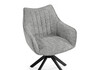 Миниатюра фото стул на металлокаркасе поворотный woodville denever gray / black 15836 | 220svet.ru