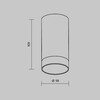 Миниатюра фото потолочный светильник maytoni luxe o500cl-l5w3k | 220svet.ru
