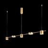 Миниатюра фото подвесной светодиодный светильник crystal lux sp5 l1200 gold | 220svet.ru