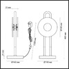 Миниатюра фото настольная светодиодная лампа odeon light modern 5407/12tl черный | 220svet.ru