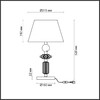 Миниатюра фото настольная лампа odeon light candy 4861/1tb | 220svet.ru