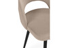 Миниатюра фото стул на металлокаркасе woodville курбис бежевый / черный 642919 | 220svet.ru