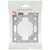 Миниатюра фото рамка для розеток и выключателей эра arktik 16-5001-03 на 1 пост алюминий б0070546 | 220svet.ru