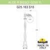 Миниатюра фото садовый светильник-столбик fumagalli aloe`.r/g250 1l g25.163.s10.vye27 | 220svet.ru