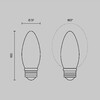 Миниатюра фото светодиодная лампа свеча 5вт 6500k e27 voltega candle 5w 3267 | 220svet.ru