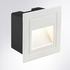 Миниатюра фото уличный настенный светодиодный светильник arte lamp piazza a7325in-1wh | 220svet.ru