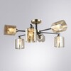Миниатюра фото потолочная люстра на штанге arte lamp merci a4185pl-6bk | 220svet.ru