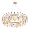 Миниатюра фото подвесная люстра crystal lux trevi sp8 brass | 220svet.ru