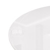 Миниатюра фото стол стеклянный woodville rock 100х75 white / black 15536 | 220svet.ru