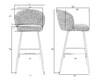 Миниатюра фото стул барный набор 2шт dobrin lorren lml-8068-n_b-m_chen-uf998-15-13651 | 220svet.ru