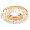 Миниатюра фото встраиваемый светильник ambrella light crystal k206 cl/g | 220svet.ru